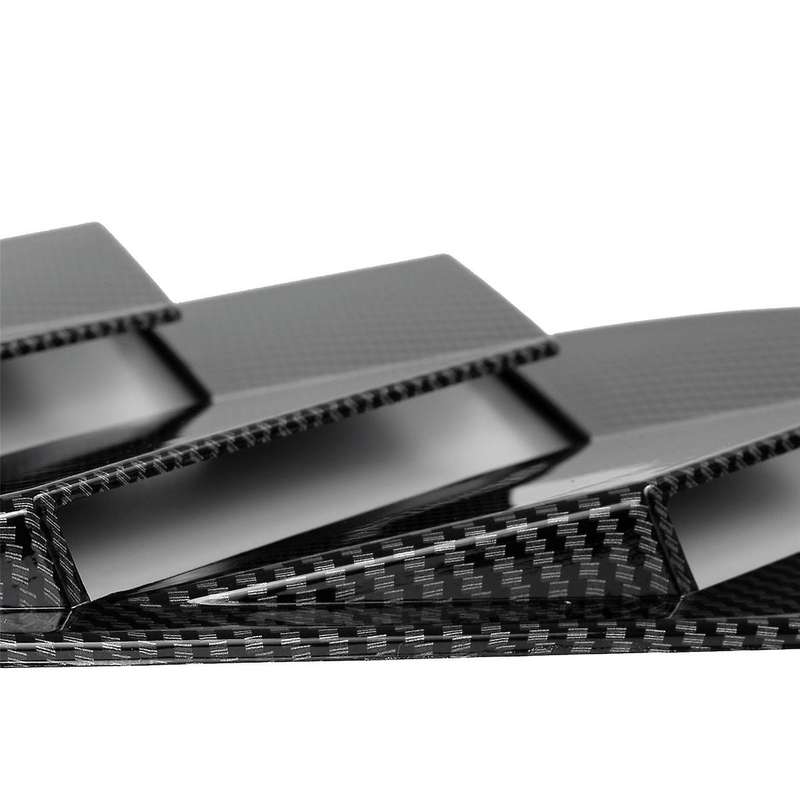 Carbon Fiber Color Rear Side Vent Quarter Window Louver Shutter Cover for Focus Mk3 St Hatchback 201