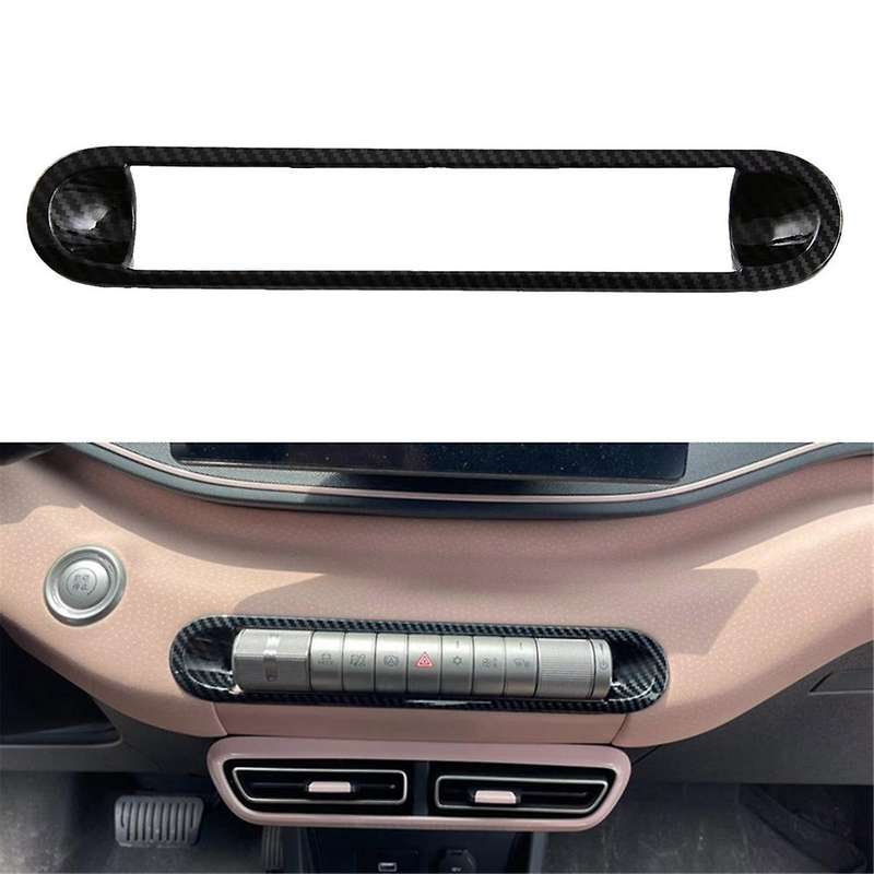 Carbon Fiber Console AC Air Conditioner Control Switch Cover Frame Trim for Dolphin Mini/ Seagull