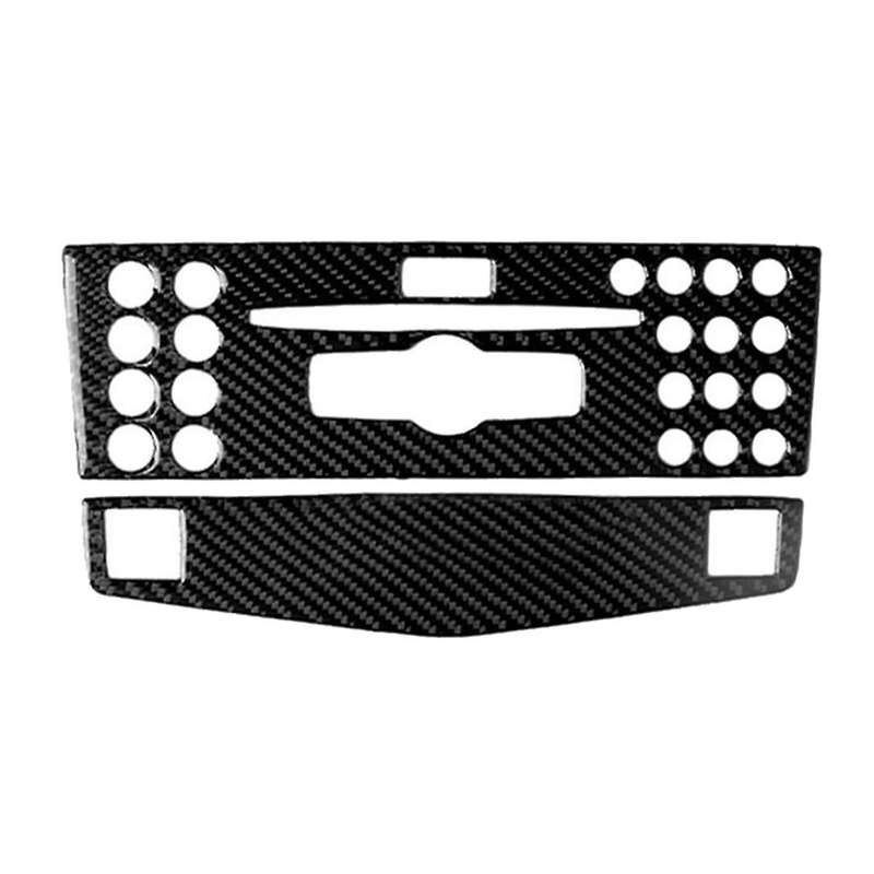 Carbon Fiber Console CD Panel Trim for C Class W204 2007-2010 Type D