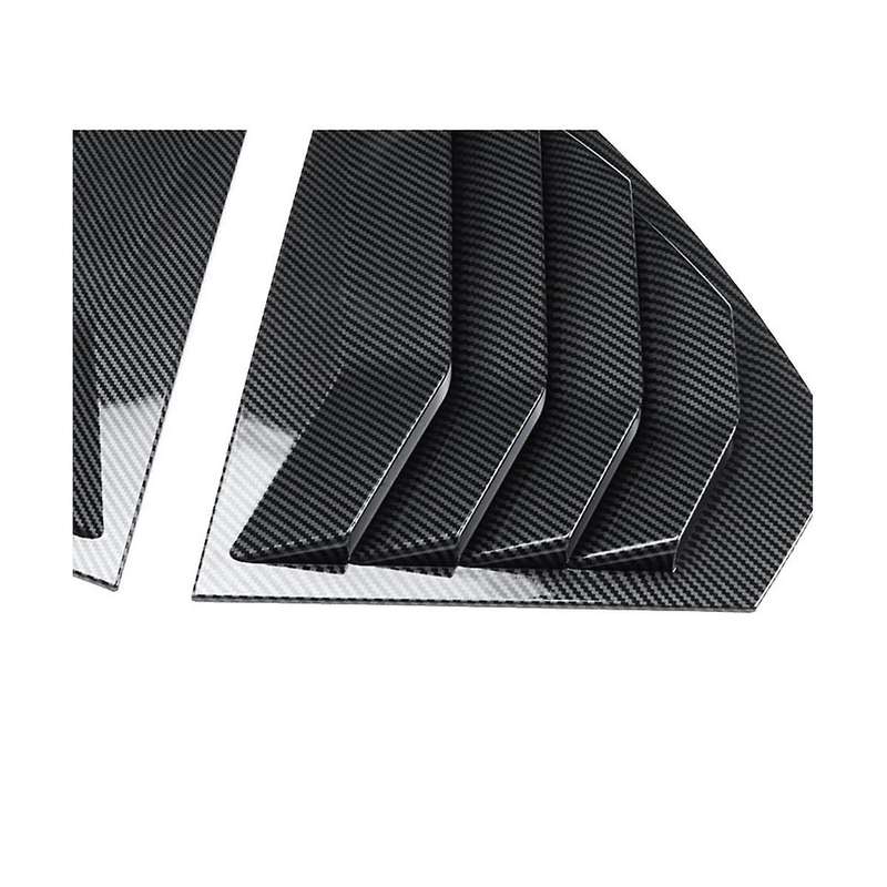 Carbon Fiber Color Rear Side Vent Quarter Window Louver Shutter Cover Trim for Mk8 2021-2023