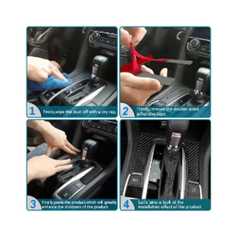 Carbon Fiber Console CD Panel Trim for C Class W204 2007-2010