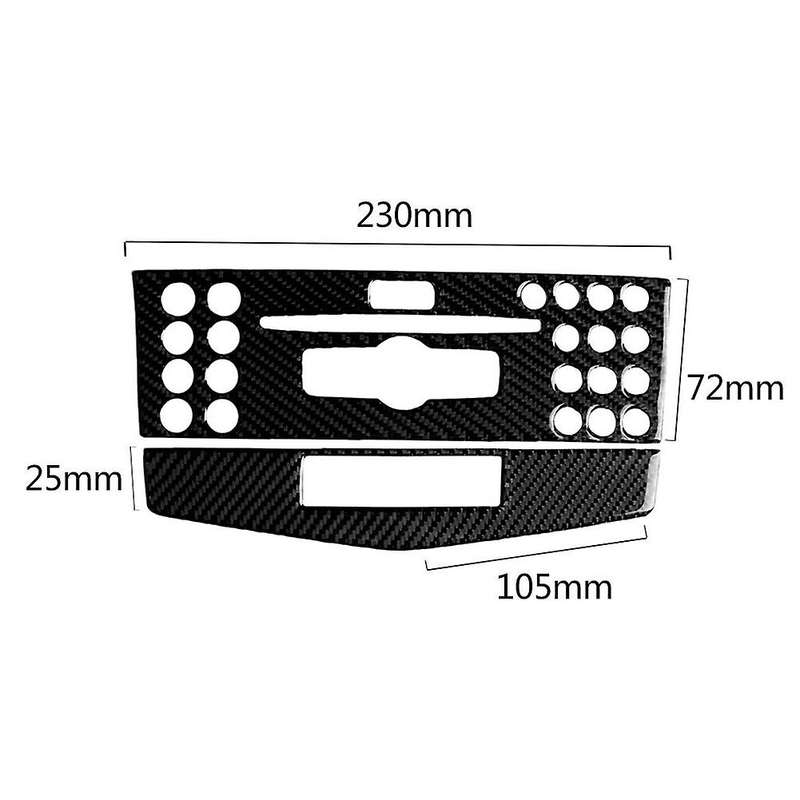 Carbon Fiber Console CD Panel Trim for C Class W204 2007-2010