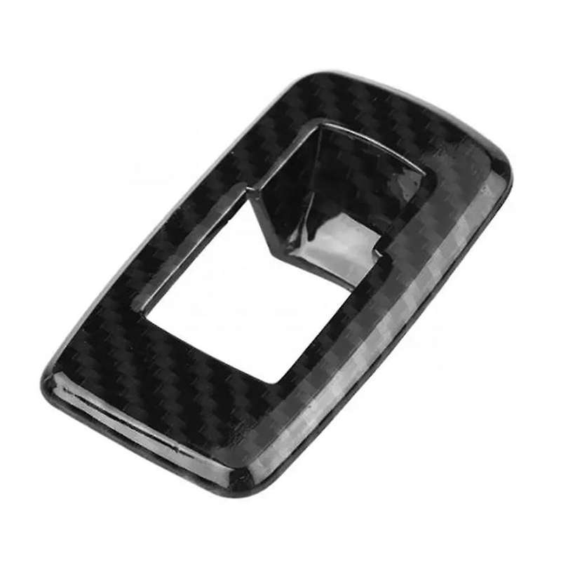 Carbon Fiber Color Style Car Interior Tail Door Switch Frame Cover Trim for- 5 Series G30 2017-2018