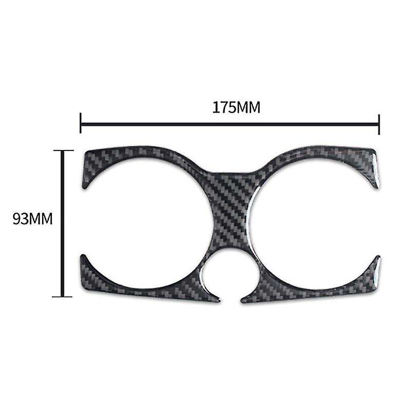 Carbon Fiber Console Water Cup Holder Frame Cover Trim for -5 Series G30 530Li 528Li 2018-20 Interio