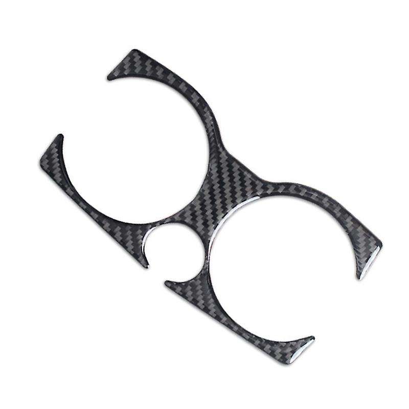 Carbon Fiber Console Water Cup Holder Frame Cover Trim for -5 Series G30 530Li 528Li 2018-20 Interio