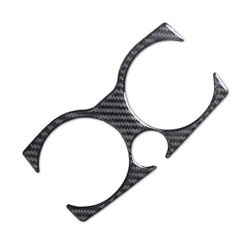 Carbon Fiber Console Water Cup Holder Frame Cover Trim for -5 Series G30 530Li 528Li 2018-20 Interio