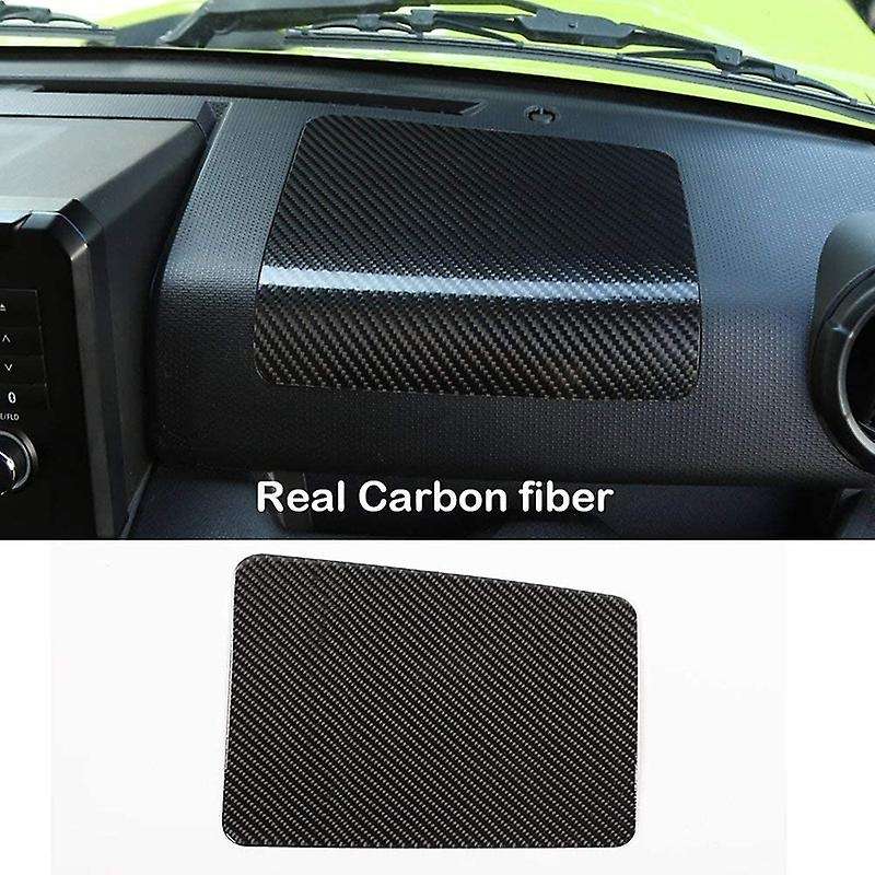 Carbon Fiber Dashboard Co-Pilot Center Console Cover for Jimny 2019 2020 Car Interior Accessories