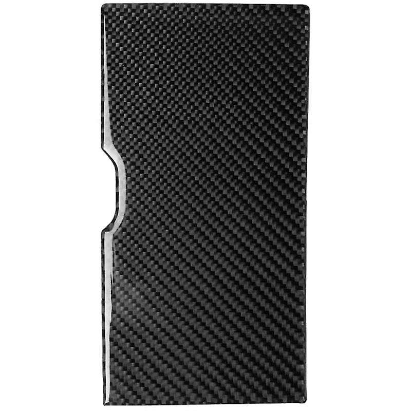 Carbon Fiber Cup Storage Panel,Interior Parts Decoration Trim Sticker Compatible for 2009-2013