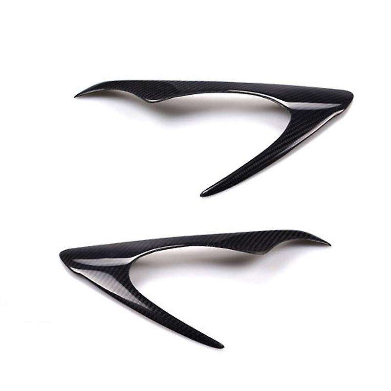 Carbon Fiber Decor Headlights Eyebrows Eyelids Trim Cover Car Light Stickers for Swift 2005-2011 Acc
