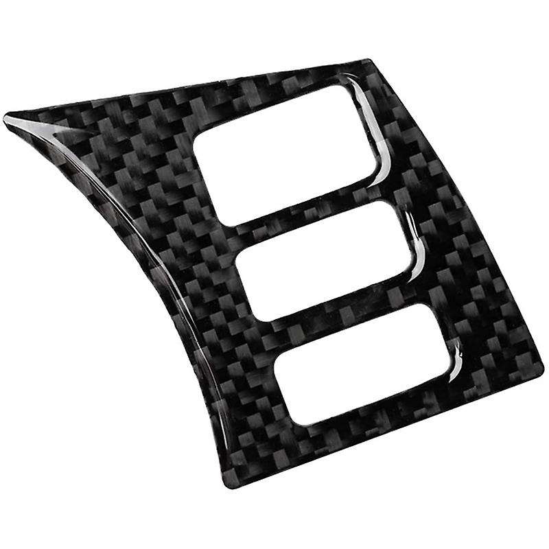 Carbon Fiber Decorative Car Steering Wheel Button Frame Modification Sticker for 350Z Z33 2006-2009