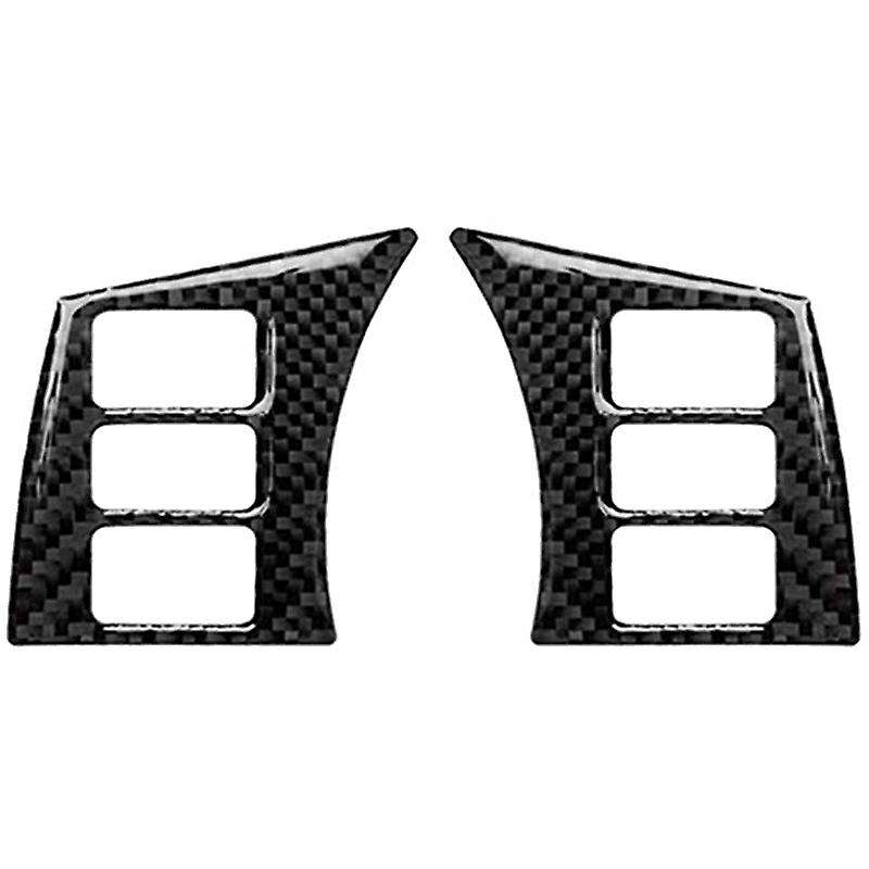 Carbon Fiber Decorative Car Steering Wheel Button Frame Modification Sticker for 350Z Z33 2006-2009