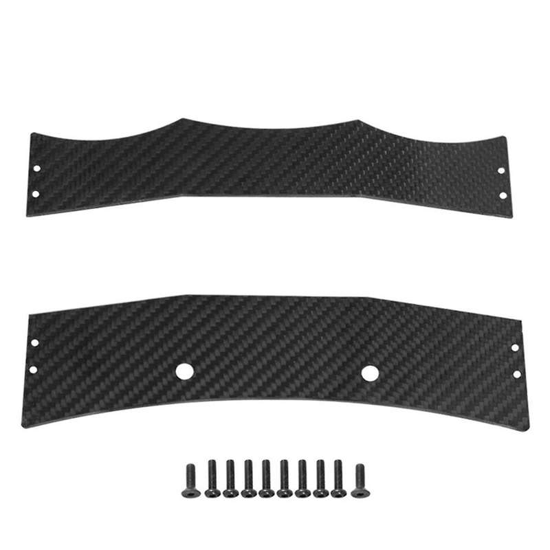 Carbon Fiber Diffuser Supports Rear Wing Skid Plates Front Bumper Chassis Skid Plate for ARRMA F1 LI