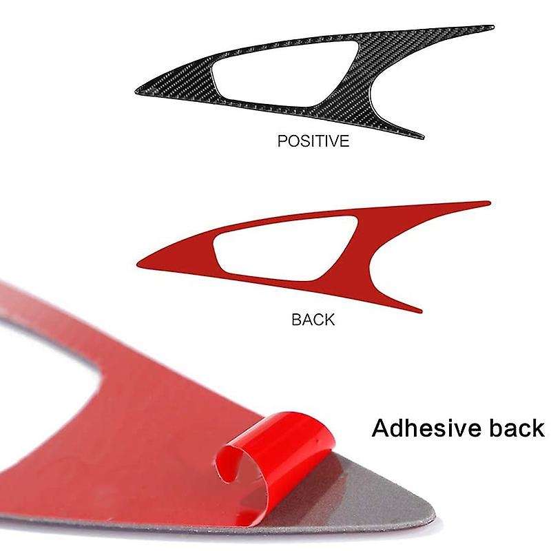 Carbon Fiber Door Handle Bowl Cover Trim Interior Door Bowl Panel Door Decorations for 10Th Gen 2016