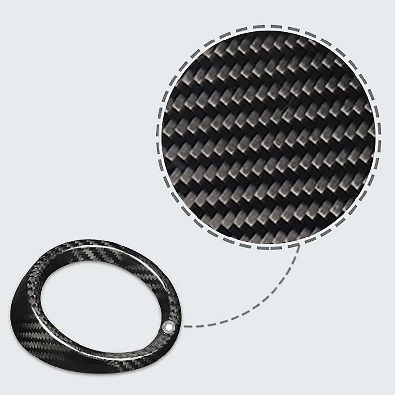 Carbon Fiber Dashboard Side Air Outlets Vent Cover Trim for 2016-2021 Interior Mouldings Stickers