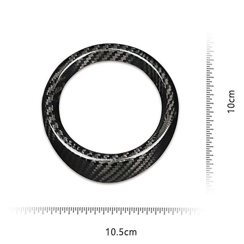 Carbon Fiber Dashboard Side Air Outlets Vent Cover Trim for 2016-2021 Interior Mouldings Stickers