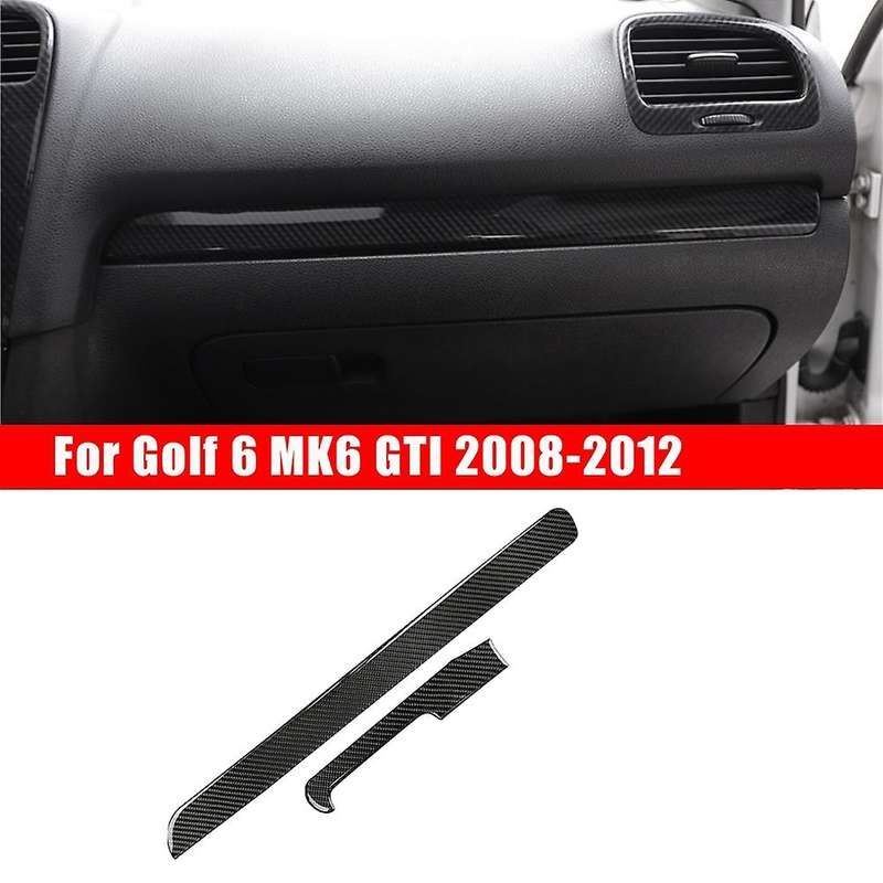 Carbon Fiber Dashboard Panel Trim Strip Cover for Golf 6 MK6 - 2008-2012 Decoration Accessories