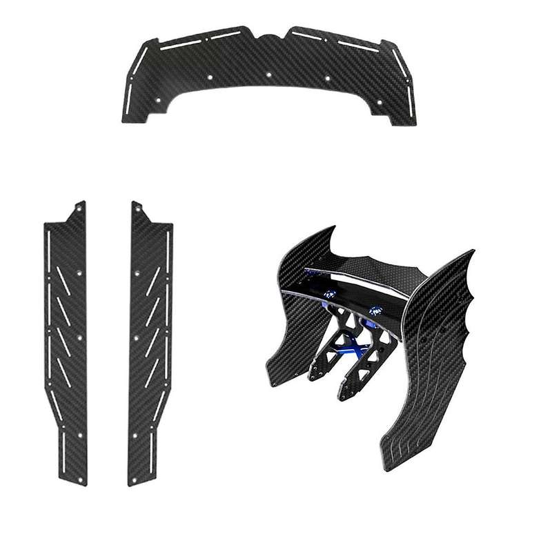 Carbon Fiber Diffuser Supports Rear Wing Skid Plates Front Bumper Chassis Skid Plate for ARRMA F1 LI
