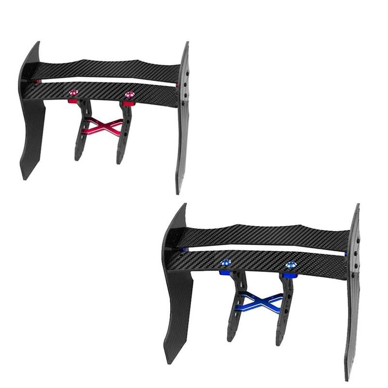 Carbon Fiber Diffuser Supports Rear Wing Skid Plates Front Bumper Chassis Skid Plate for ARRMA F1 LI