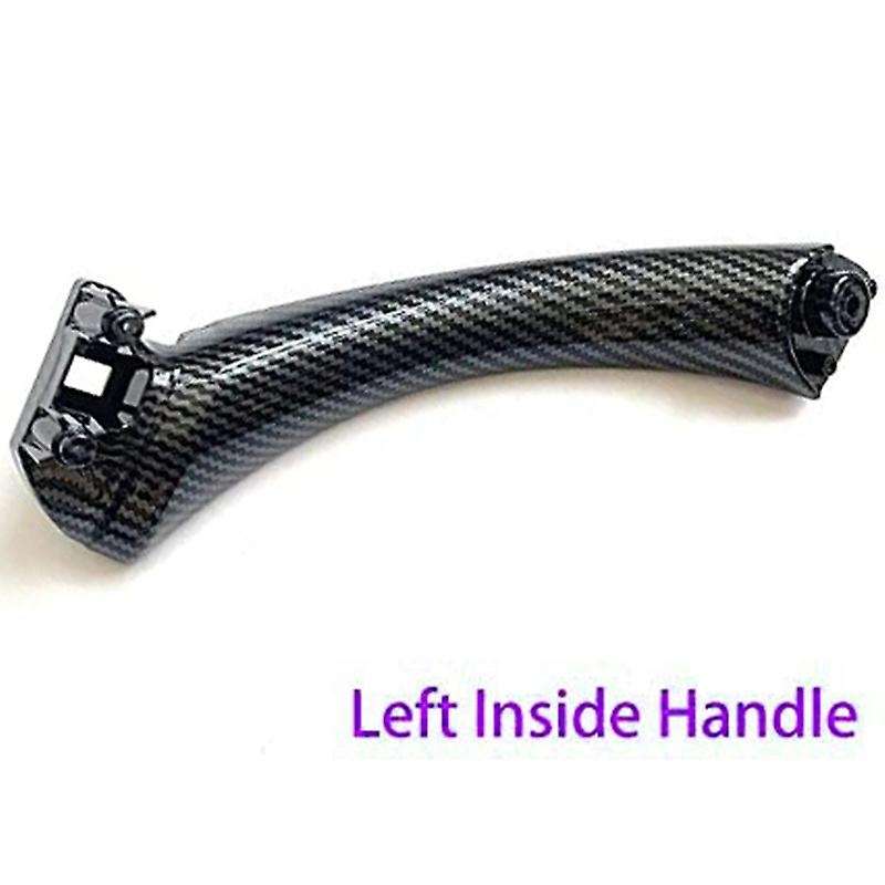 Carbon Fiber Door Inner Handle with Cover Trim Replacement for  3 Series E90 E91 E92 316 318 320 325