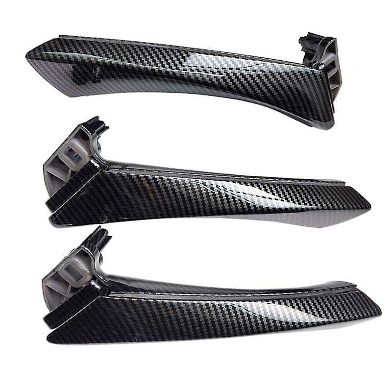 Carbon Fiber Door Inner Handle with Cover Trim Replacement for  3 Series E90 E91 E92 316 318 320 325