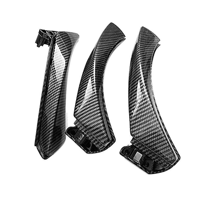 Carbon Fiber Door Inner Handle with Cover Trim Replacement for  3 Series E90 E91 E92 316 318 320 325