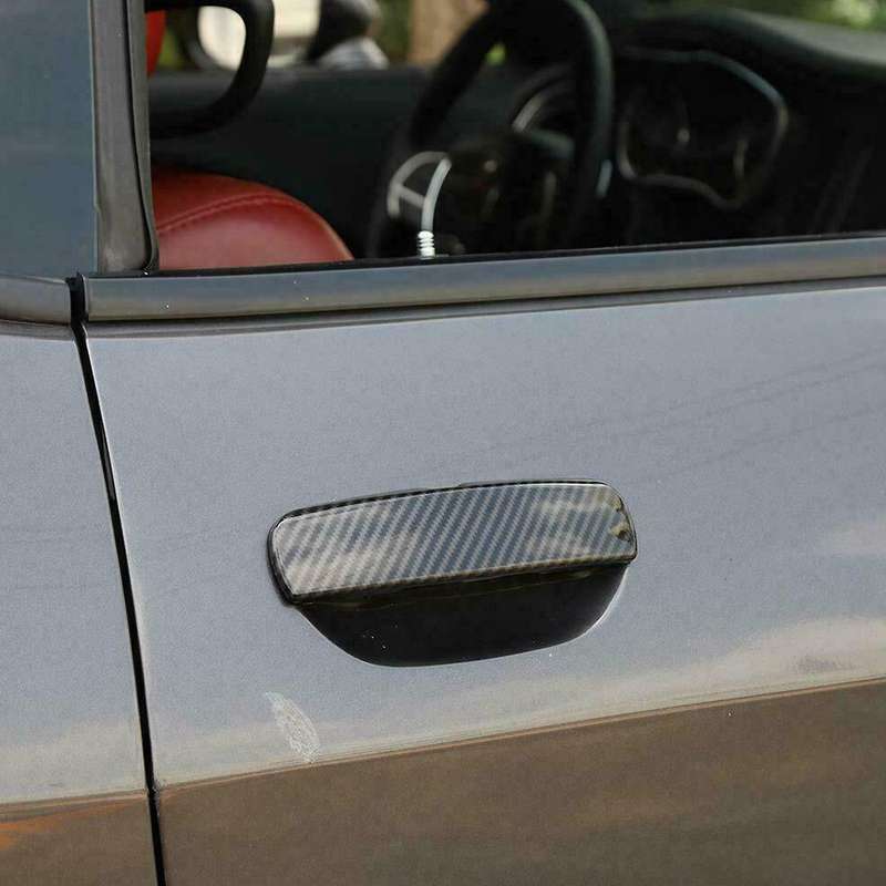 Carbon Fiber Door Handle Trim Cover Accessories for 2012-2020