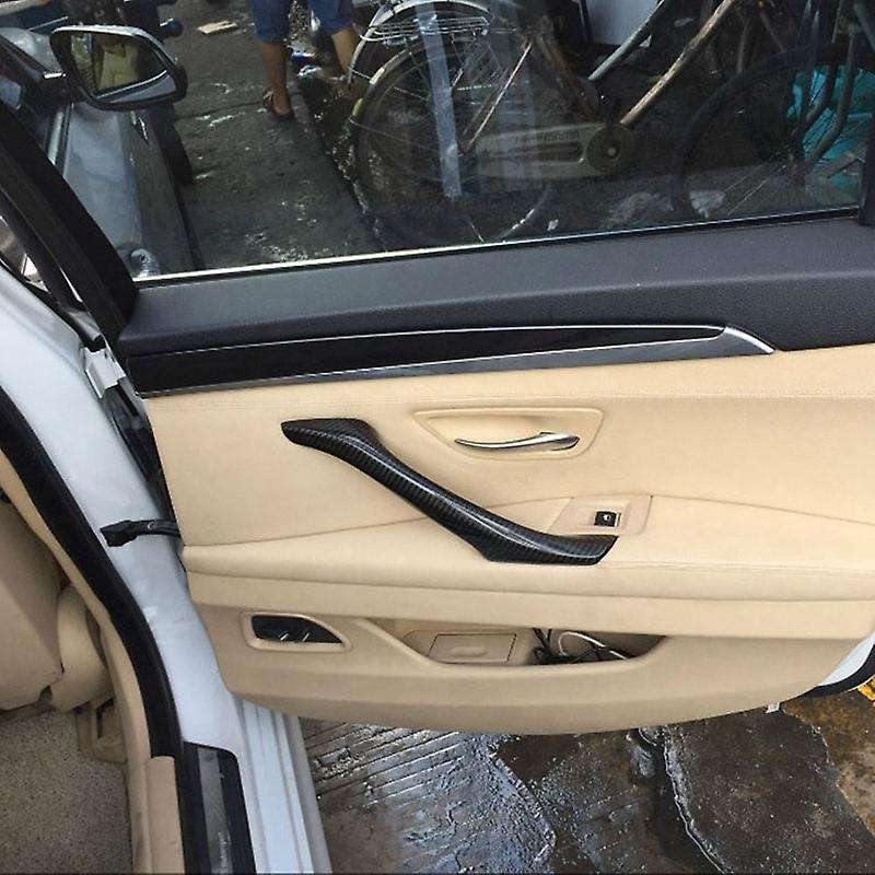 Carbon Fiber Door Window Switch Panel Interior Handle Cover Trim for  5 Series F10 F11 F18 520I 523I