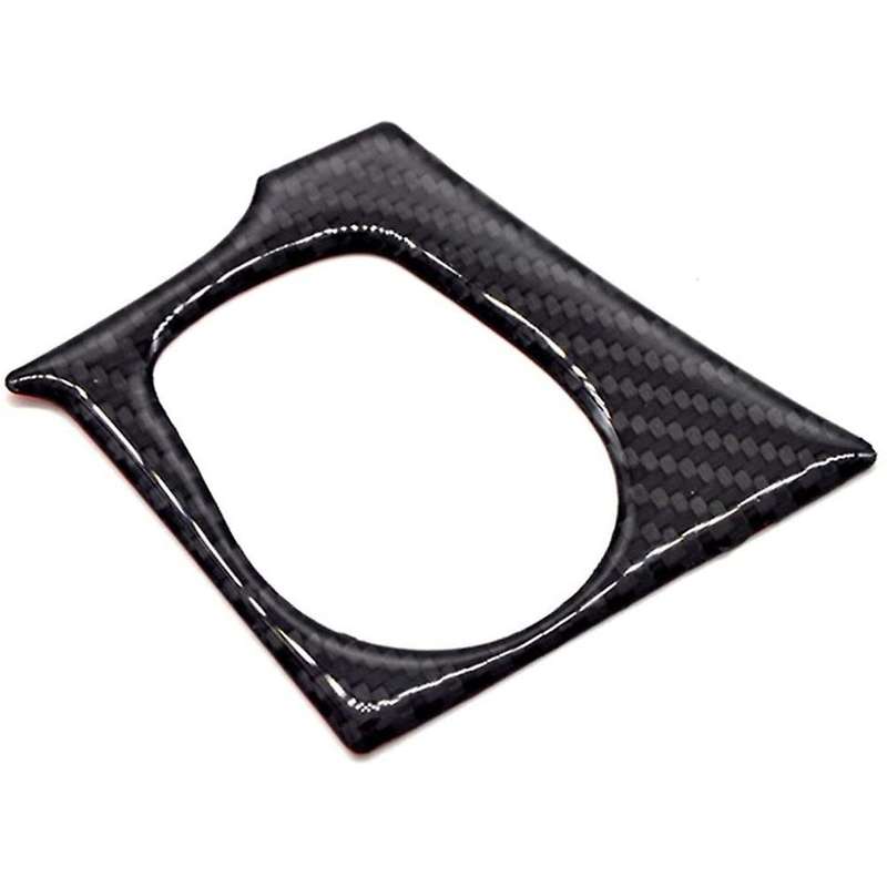 Carbon Fiber Engine Start Switch Button Cover Moulding Sticker, Key Hole Cover Interior Trim Sticker