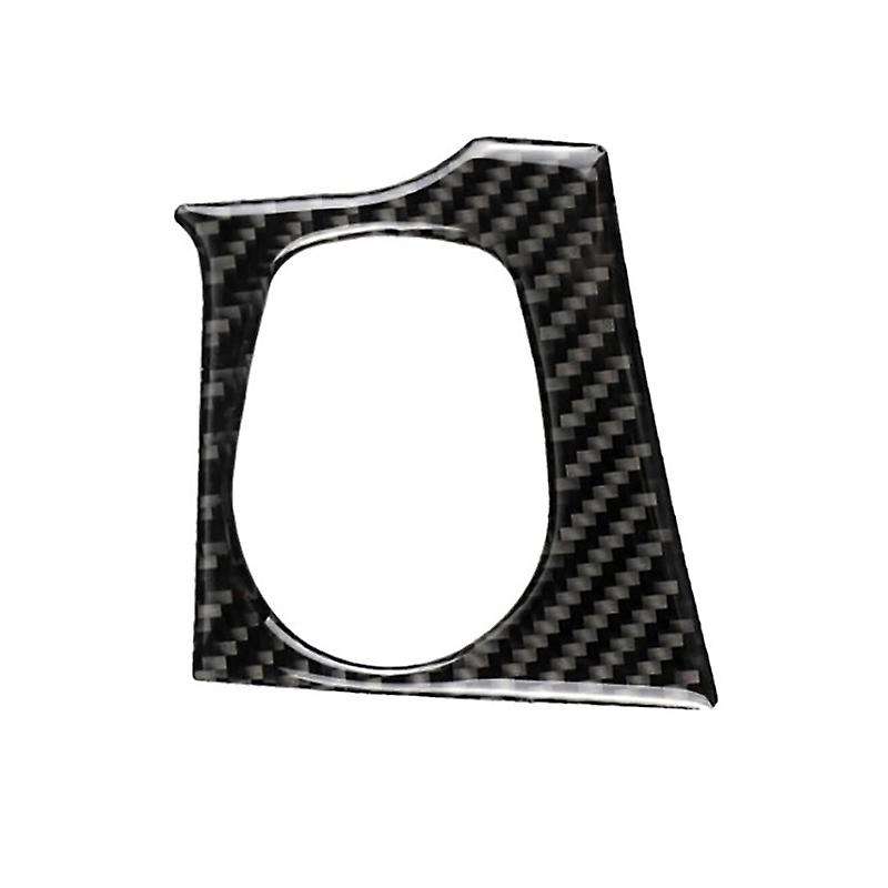 Carbon Fiber Engine Start Switch Button Cover Moulding Sticker, Key Hole Cover Interior Trim Sticker