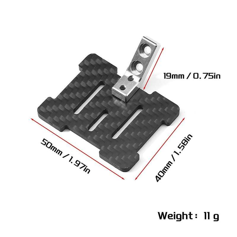 Carbon Fiber ESC Mount Plate for 1/10 Bbx 01 Bbx-01 Upgrade Parts Accessories