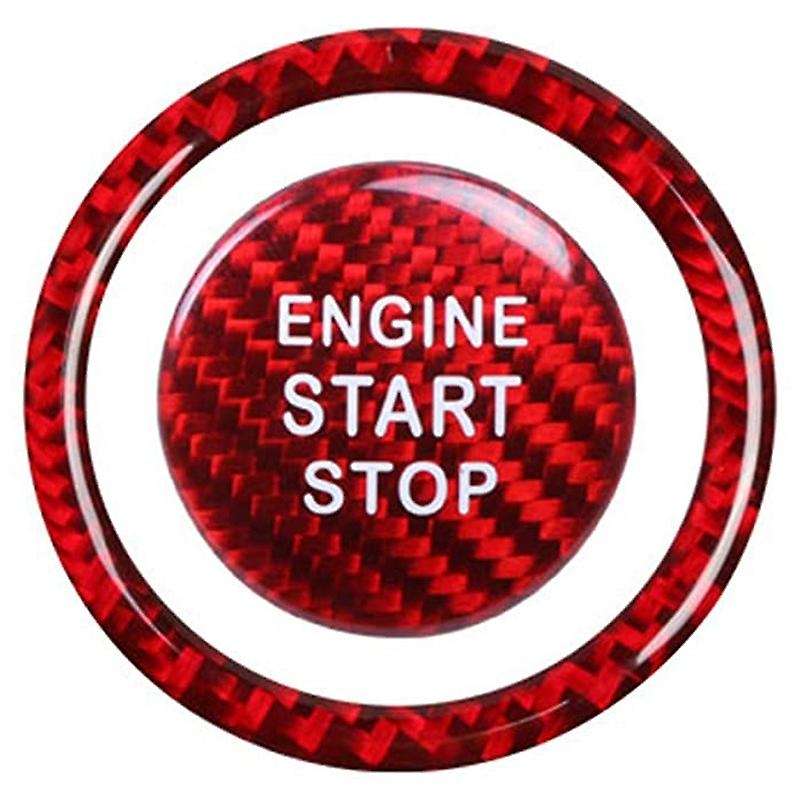 Carbon Fiber Engine Start Stop Switch Button Frame Decal Cover Trim for BRZ 2012-2019