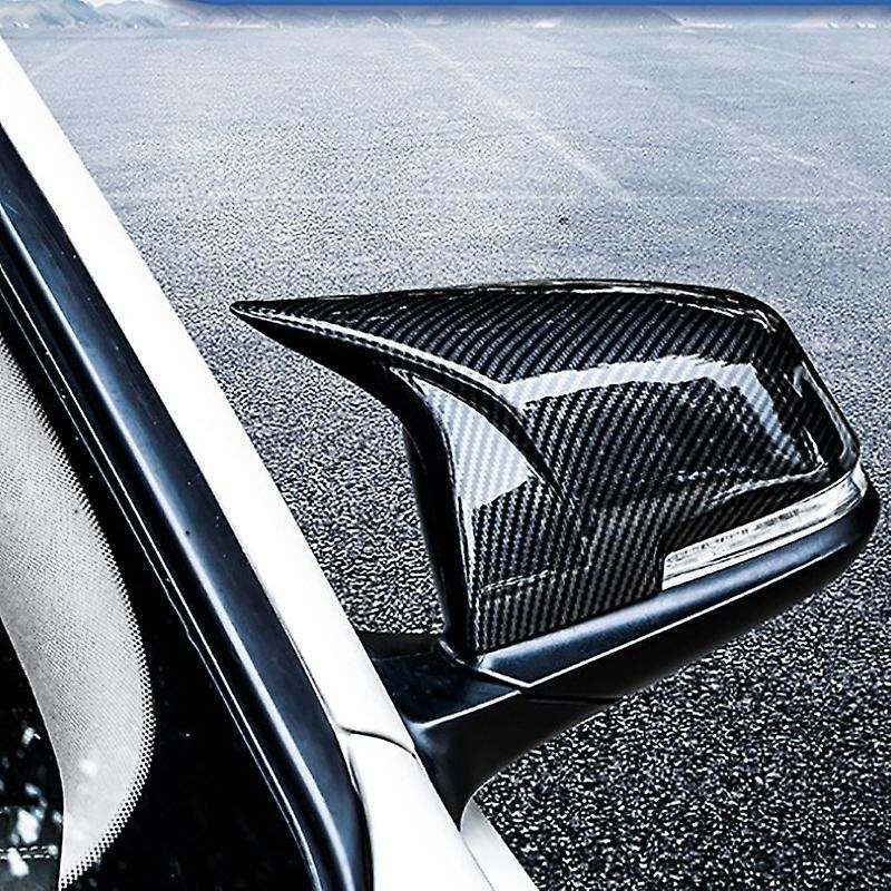 Carbon Fiber Exterior Door Bezel Rearview Mirror Housing Trim Cover, Rearview Mirror Housing, for 3