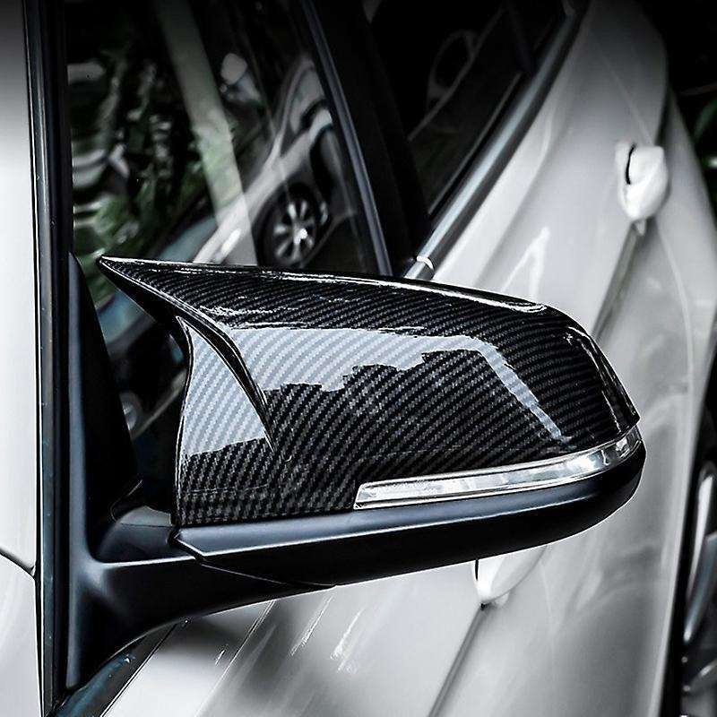 Carbon Fiber Exterior Door Bezel Rearview Mirror Housing Trim Cover, Rearview Mirror Housing, for 3