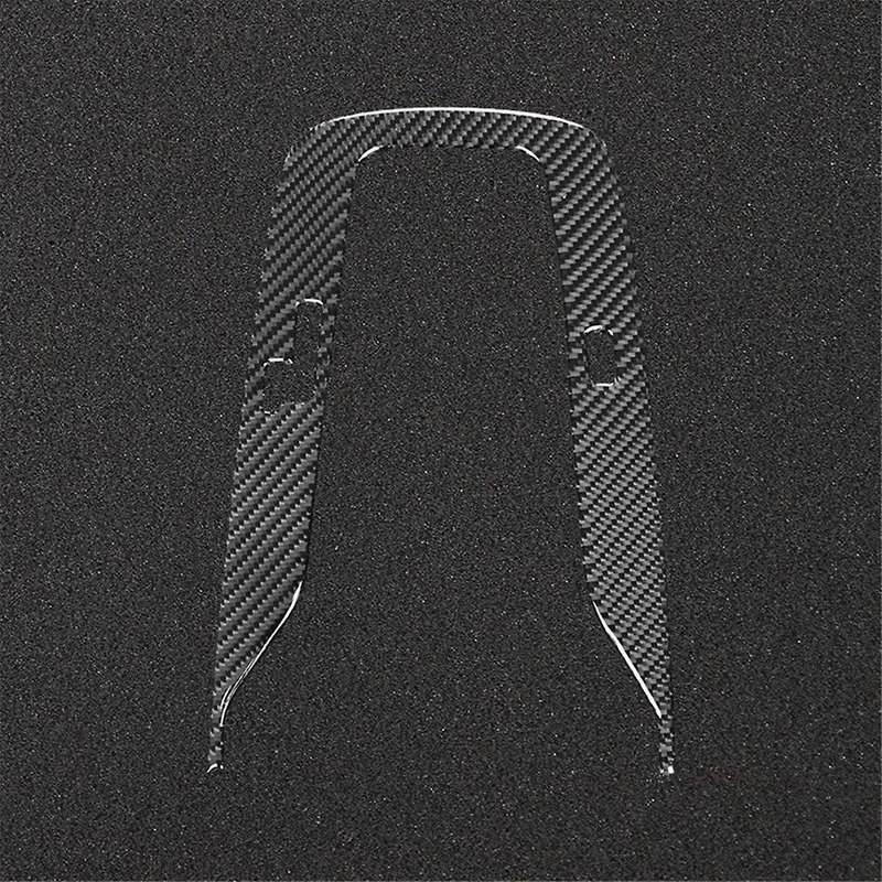 Carbon Fiber for / 2019-2023 Center Console Gear Shift Frame Cover Trim Interior Accessories