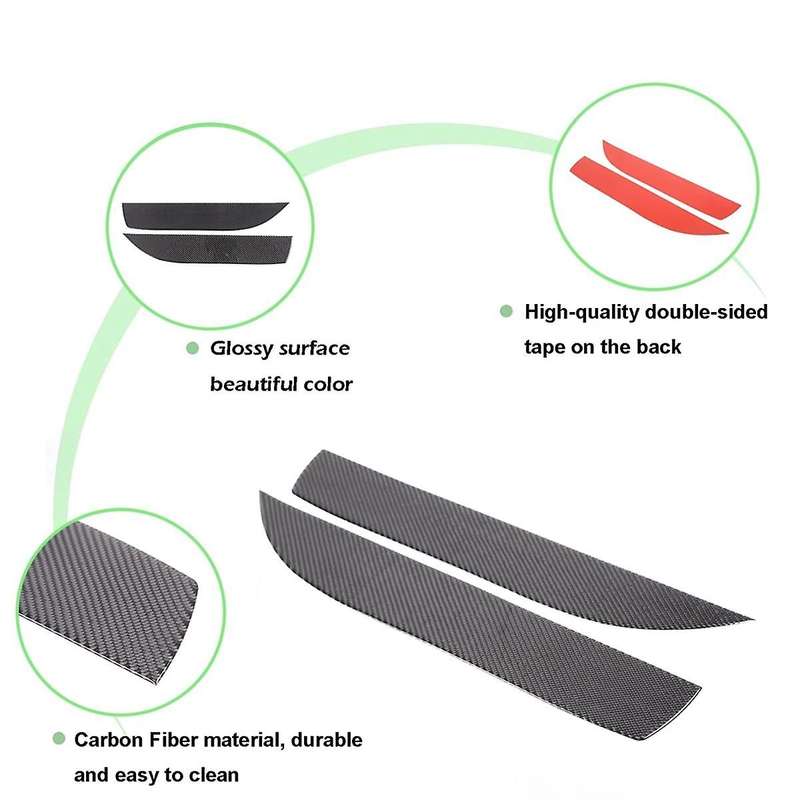 Carbon Fiber for 110 130 2020-2024 Front Inner Door Panel Cover Trim Interior Accessories