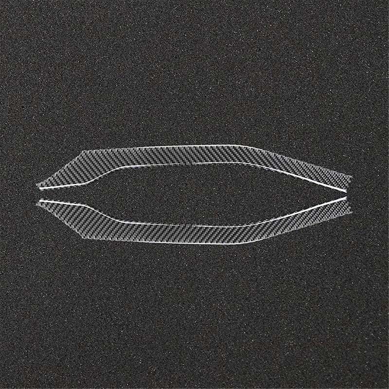 Carbon Fiber for / 2019-2023 Center Control Gear Water Cup Frame Trim Interior Accessories