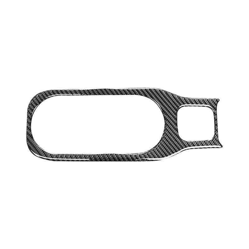 Carbon Fiber for / 2019-2023 Center Control Water Cup Holder Cover Trim Interior Accessories