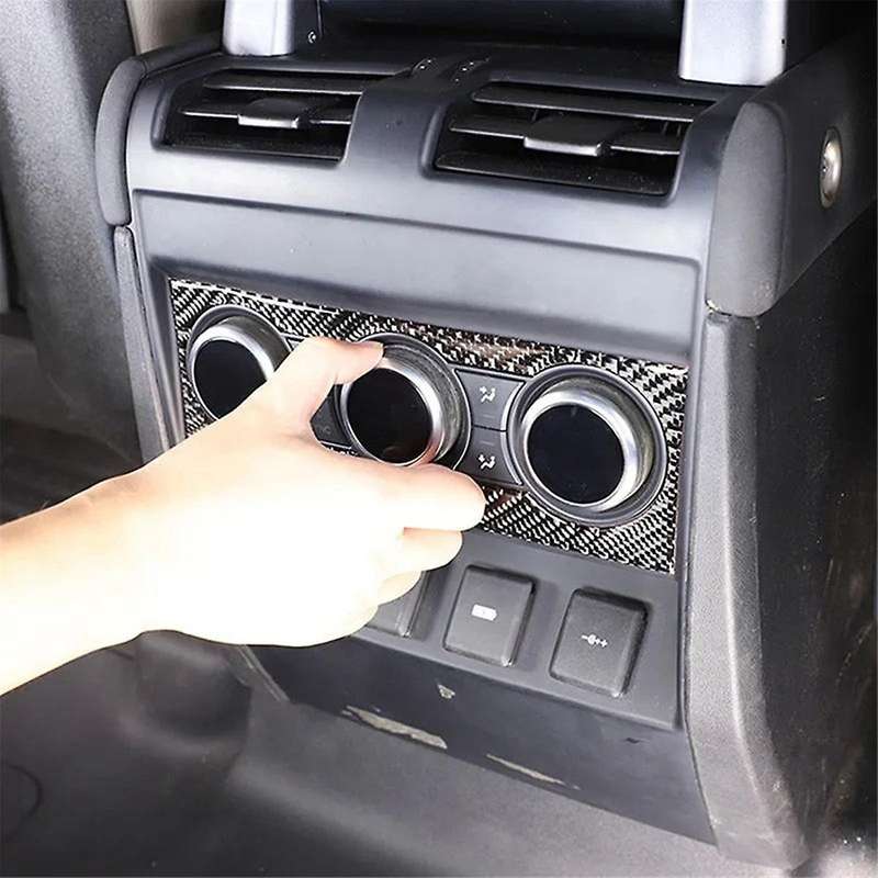 Carbon Fiber for 110 2020-2024 Rear Air Conditioner Adjustment Button Panel Cover Trim Accessories