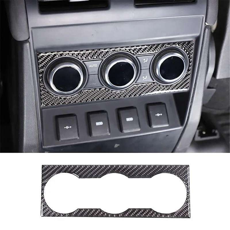 Carbon Fiber for 110 2020-2024 Rear Air Conditioner Adjustment Button Panel Cover Trim Accessories