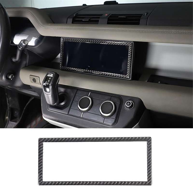 Carbon Fiber for 110 2020-2024 Center Dashboard Navigation Screen Cover Trim Interior Accessories