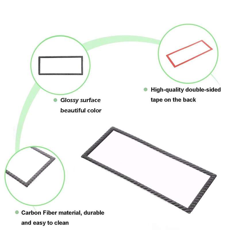Carbon Fiber for 110 2020-2024 Center Dashboard Navigation Screen Cover Trim Interior Accessories