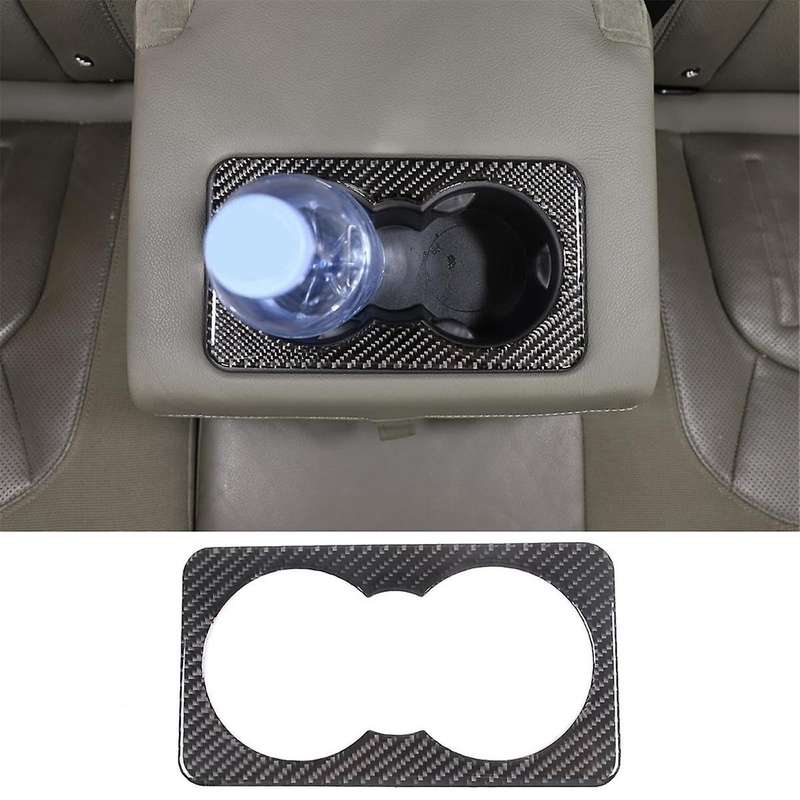 Carbon Fiber for 110 2020-2024 Rear Seat Armrest Cup Holder Cover Trim Interior Accessories