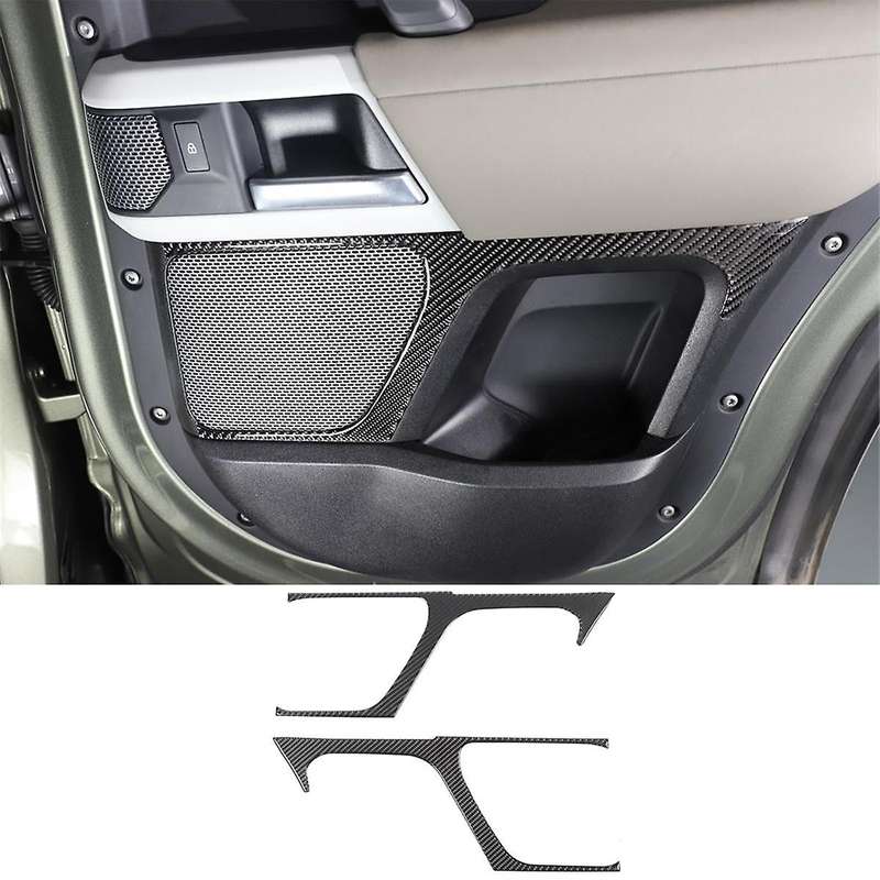 Carbon Fiber for 110 130 2020-2024 Rear Door Audio Speaker Cover Trim Interior Accessories