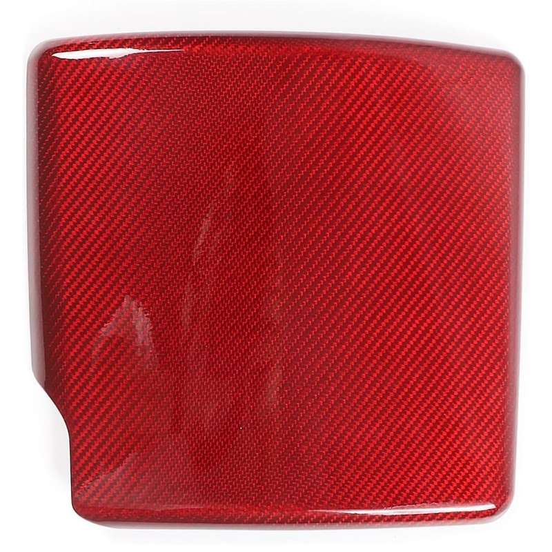 Carbon Fiber for 2005-2013 Engine Air Filter Heat Shield Cover Trim Interior Accessories, Red