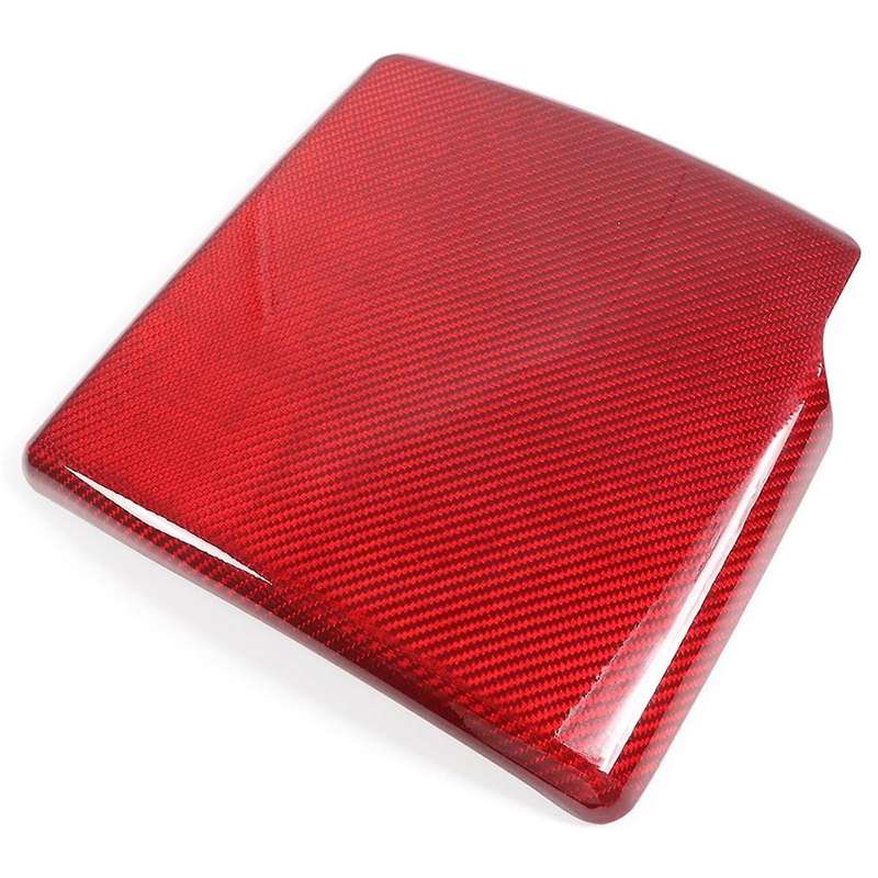 Carbon Fiber for 2005-2013 Engine Air Filter Heat Shield Cover Trim Interior Accessories, Red