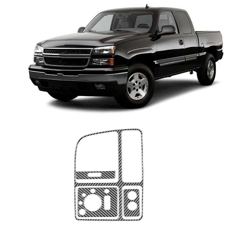 Carbon Fiber for 1500 1999-2002 Center Console Driver Side Air Outlet Vent Cover Trim Accessories ,A