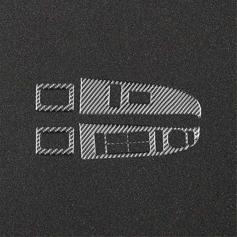 Carbon Fiber for 1500 1999-2002 Window Lift Switch Cover Trim Frame Interior Accessories
