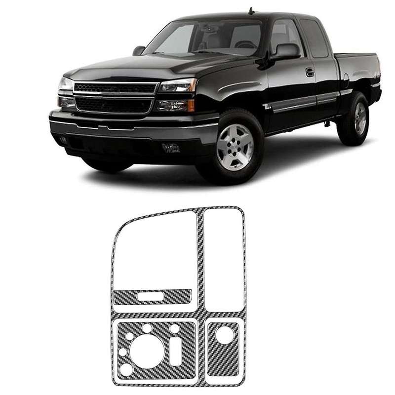 Carbon Fiber for 1500 1999-2002 Center Console Driver Side Air Outlet Vent Cover Trim Accessories ,B