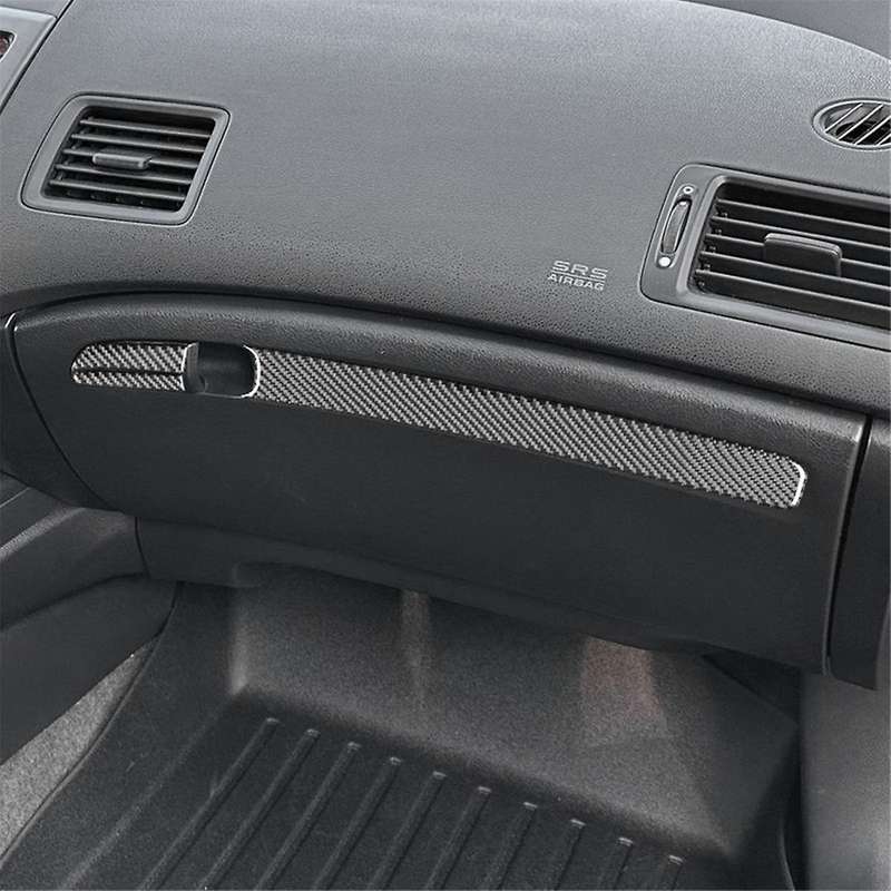 Carbon Fiber for 8th 2006-2011 Dashboard Glove Box Handle Cover Trim Accessories