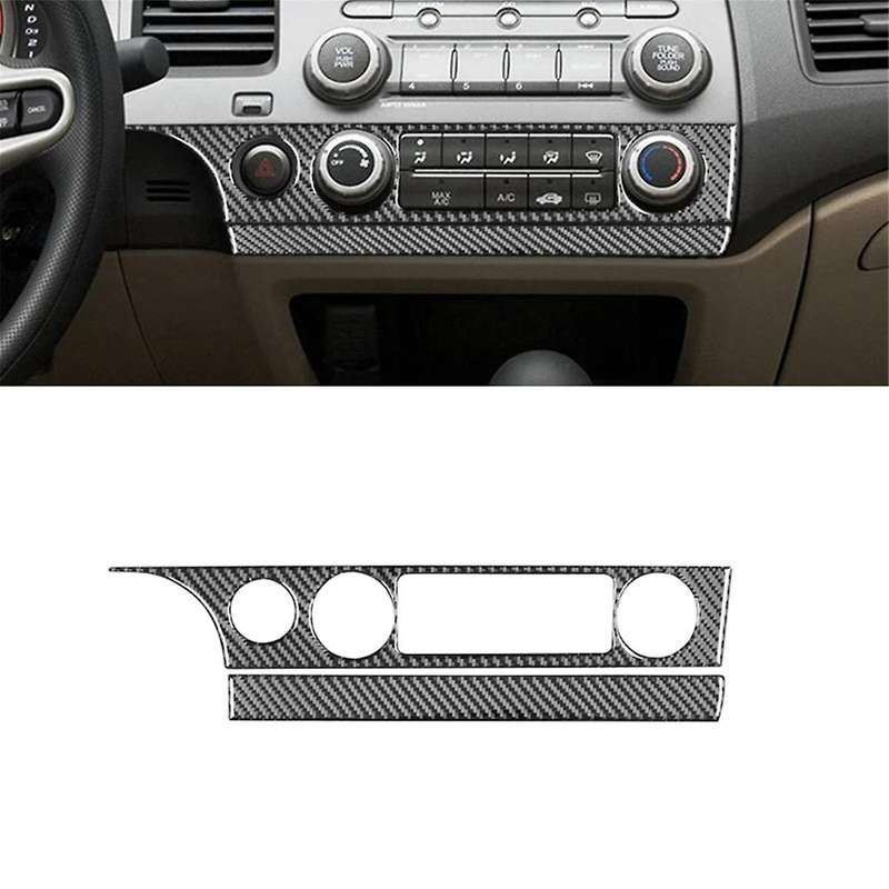 Carbon Fiber for 8th 2006-2011 AC Air Conditioning Switch Panel Cover Trim Accessories
